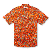 Chemise à manches courtes avec col camp et imprimé Match